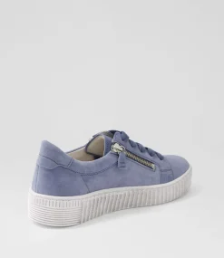 Amelia Nautic White Suede Sneakers