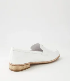 Avetta White Patent Leather Loafers
