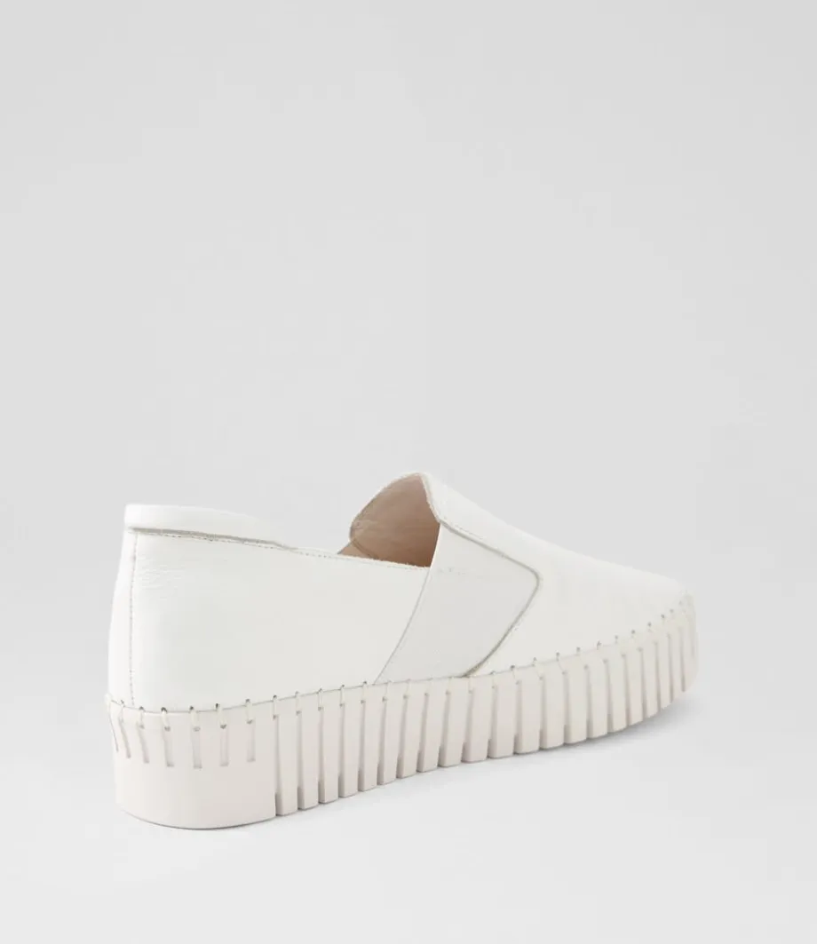 Becca Dj White Leather