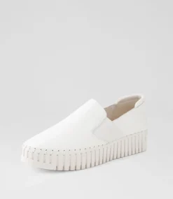 Becca Dj White Leather