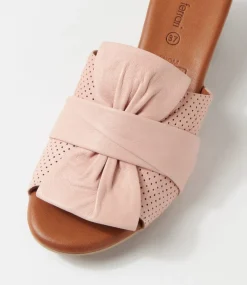 Enom Blush Leather Sandals