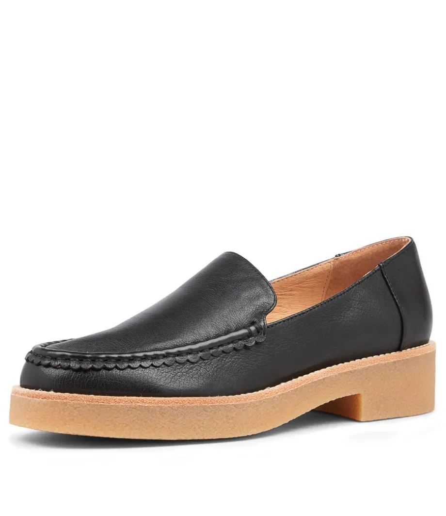 Feight Black Leather Loafers Nh