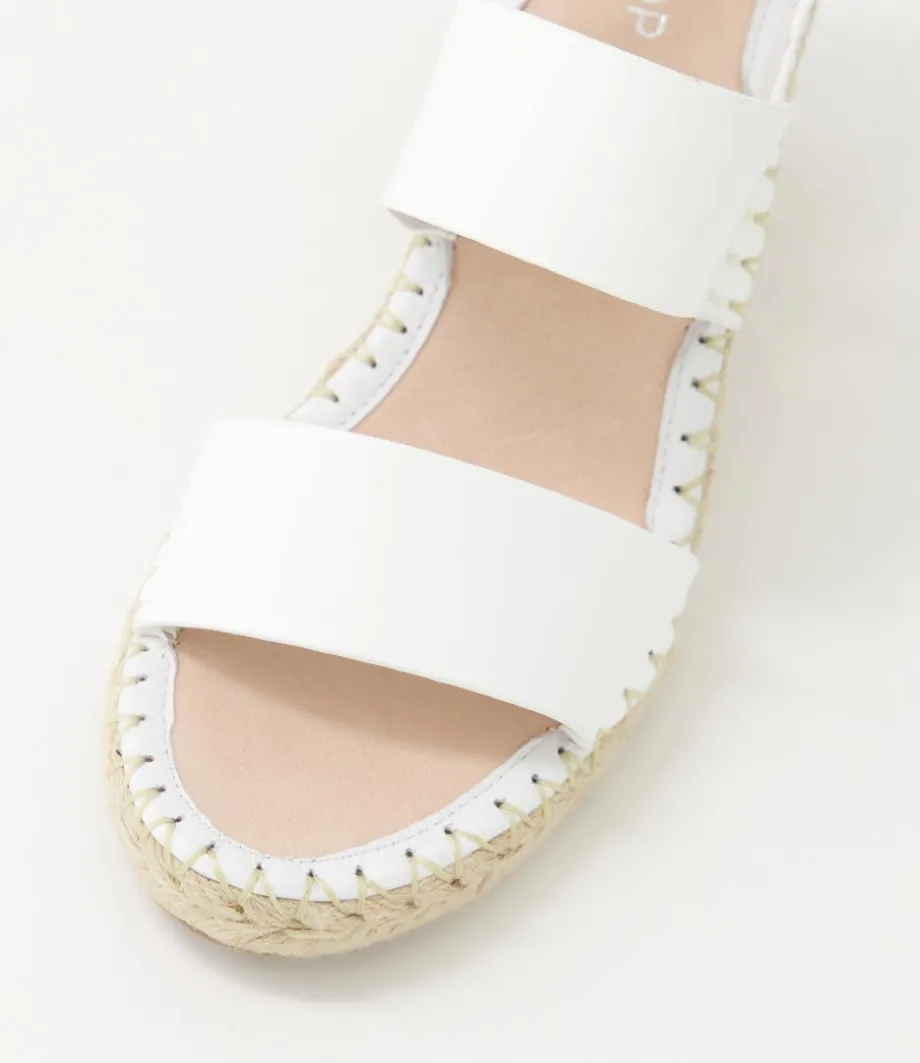 Gaga White Patent Leather Espadrilles