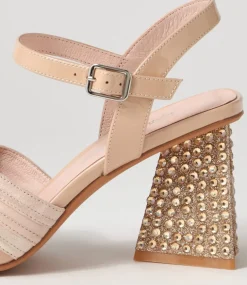 Lansion Nude Multi Sandals