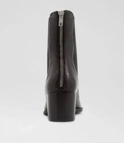 Mycah Black Leather Chelsea Boots Bh