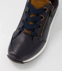 Osaka 87 Blau Nuss Leather Suede Sneakers