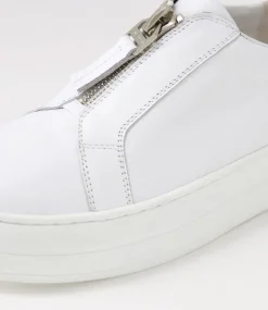 Sippu White Leather Sneakers
