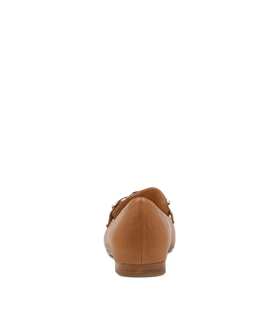Socoro Dark Tan Leather Loafers