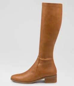 Timothie Tan Stretch Knee High Boots