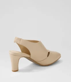 Touba Nude Leather Heels