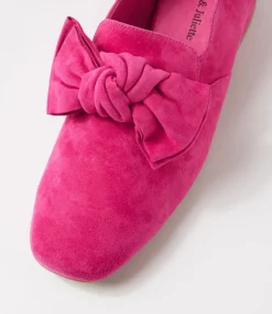 Varva Fuchsia Suede Heels