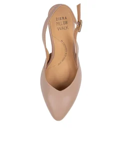 Veera Xw Blush Leather Heels