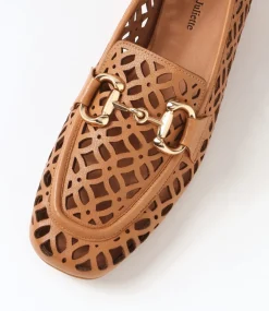 Vilis Dark Tan Leather Heels