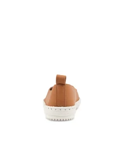 Womans Dark Tan Leather Loafers Ws