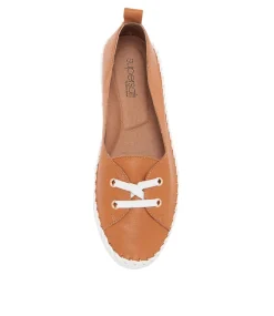 Womans Dark Tan Leather Loafers Ws